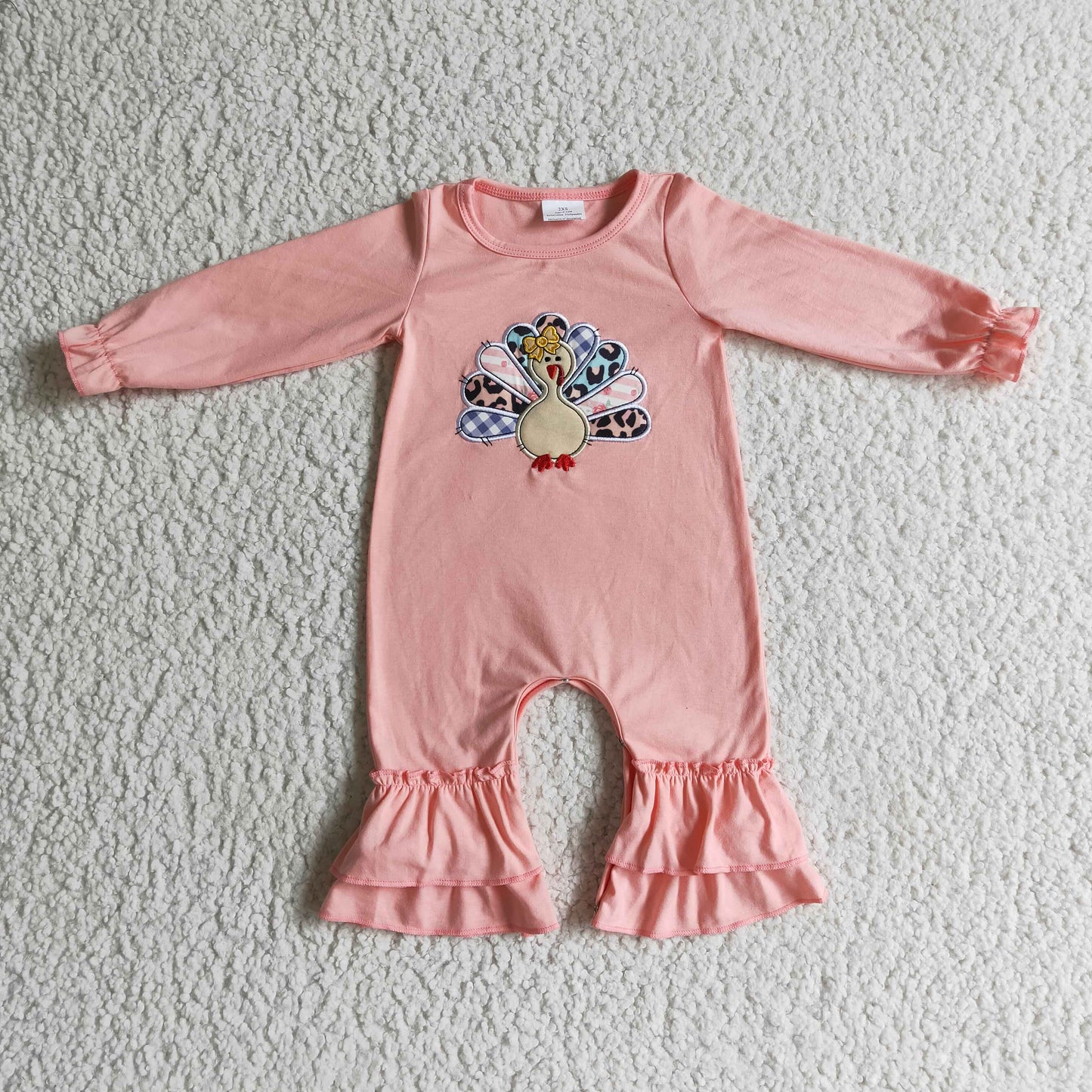 LR0146 Thanksgiving Turkey Romper