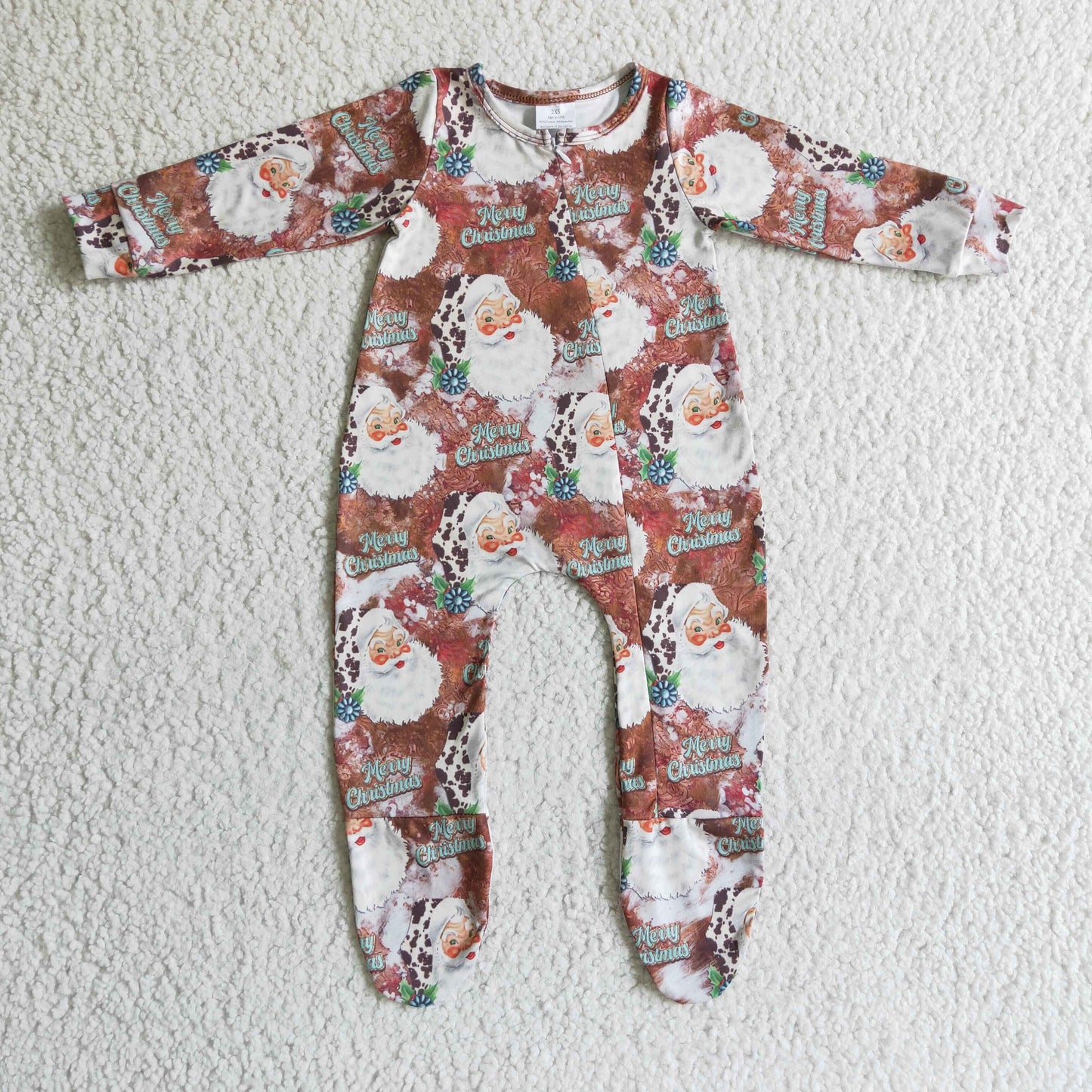 Sibling Baby   Boys  Farm  Long Sleeve Footie Zip Rompers