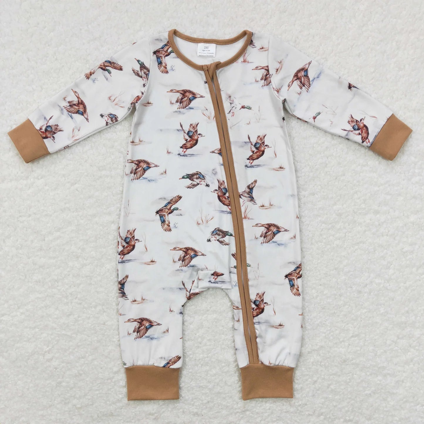 USA Shop Baby Infant Kids Duck Hunting Long Sleeve Zip Sleepers Rompers