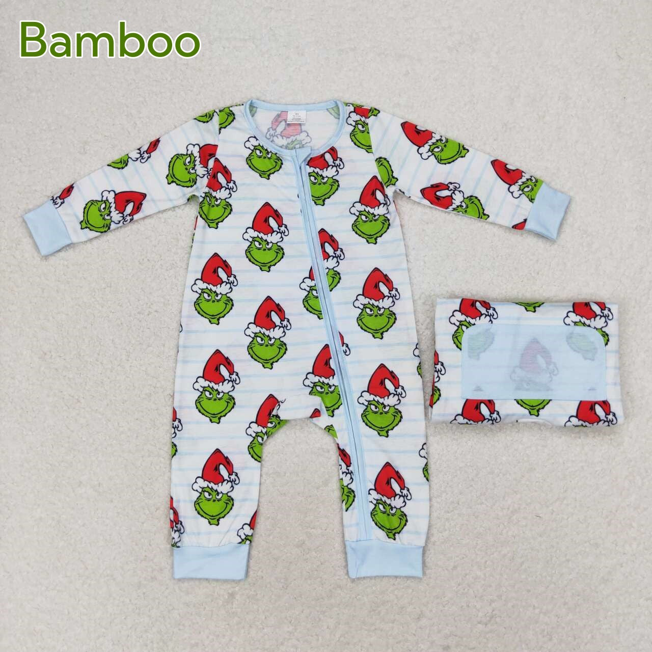 USA Shop Baby  Boys Green Face Zip Romper