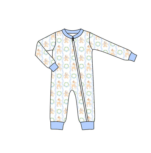 LR1012  Newborn Baby Boys gingersnap Romper Pre-order