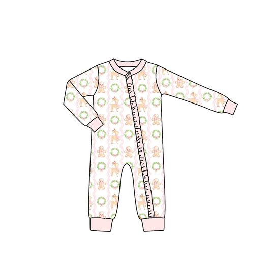 LR1013 Newborn Baby Girls gingersnap Romper Pre-order