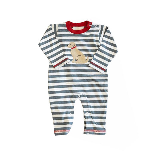 LR1030 Newborn Baby Boys Dog Long Sleeve  Romper Pre-order