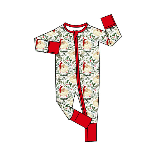 Kids Boys Christmas Santa Zipper Romper Pre-order