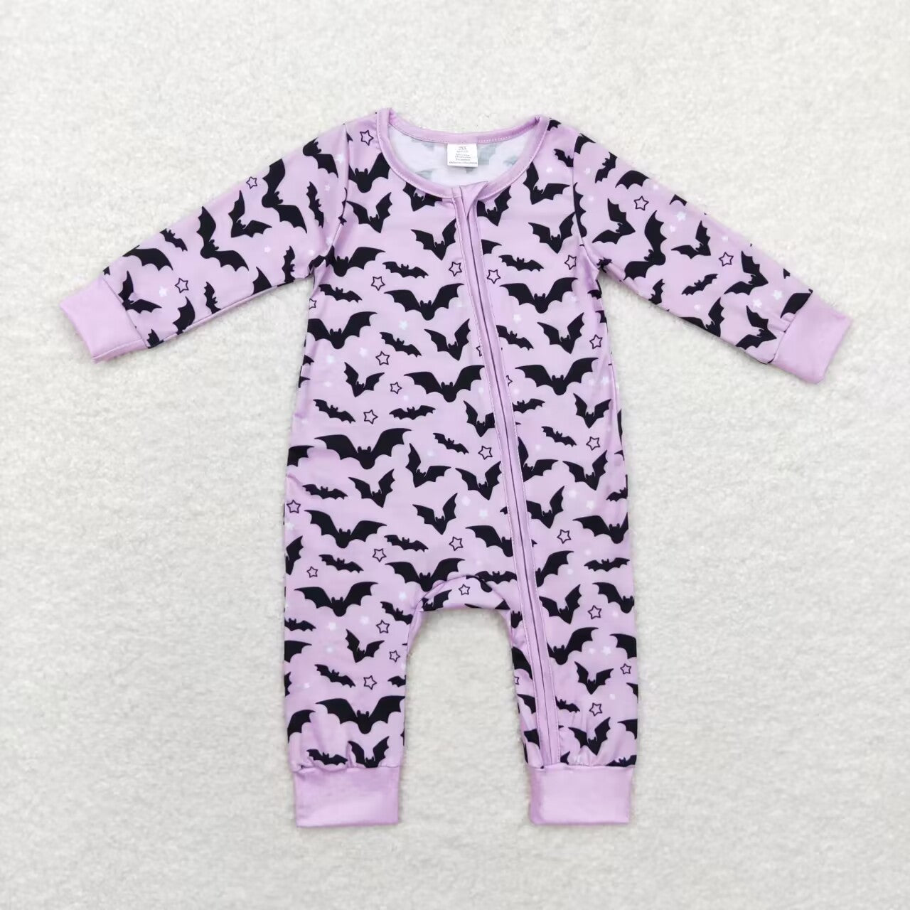 Baby Girls Halloween Bats Sibling Bamboo Pajamas Clothes Sets