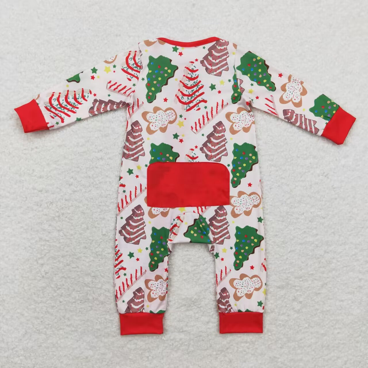 Newborn Baby Boys Christmas Tree Cake Romper