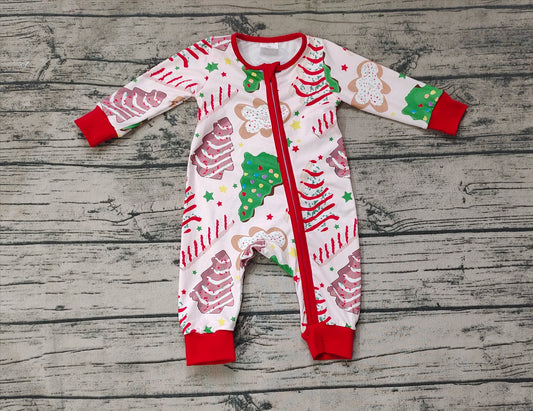 LR1150 Newborn Baby Boys Christmas Tree Cake Romper Preorder