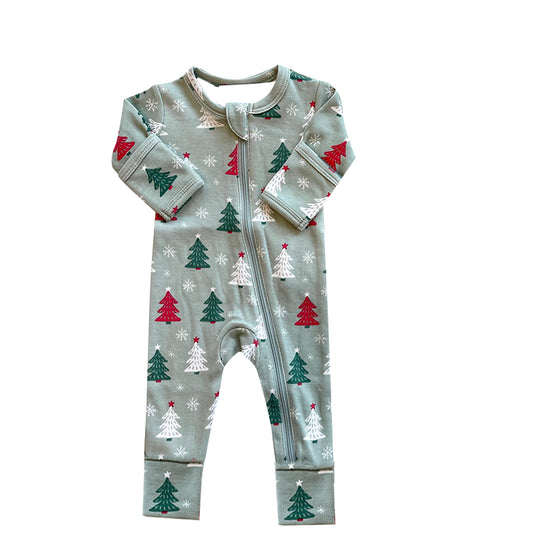 LR1226 Newborn Baby Boys Christmas Tree Romper Pre-order