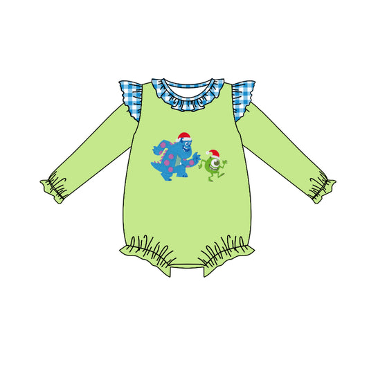 LR1246 Newborn Baby Girls Romper Christmas Cartoon Monster