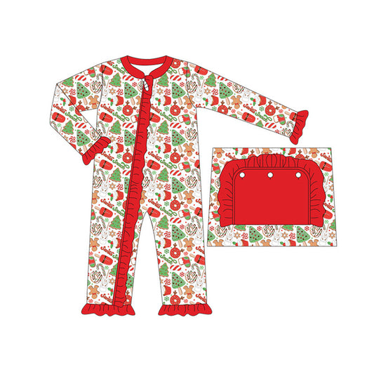 LR1290 Baby Girls Christmas Cake Romper Preorder