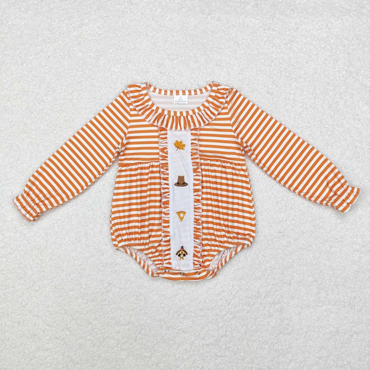 Baby Girls Sister Thanksgiving Turkey Outfit and Romper