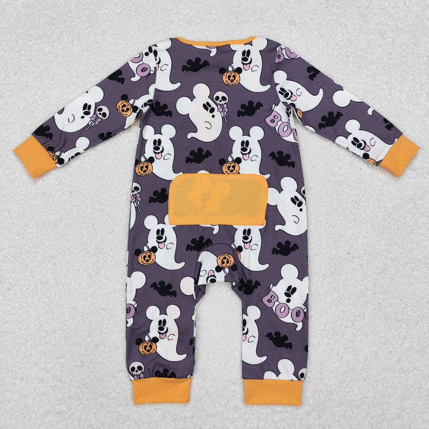 Newborn Baby Boys Halloween Ghost Boo Romper