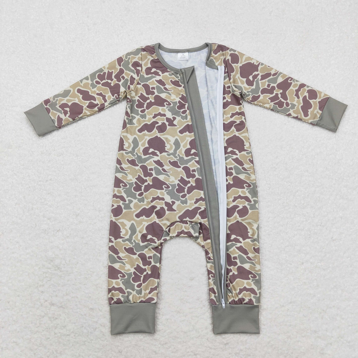 Baby Sibling Boys Brother Camo Pajama and Romper