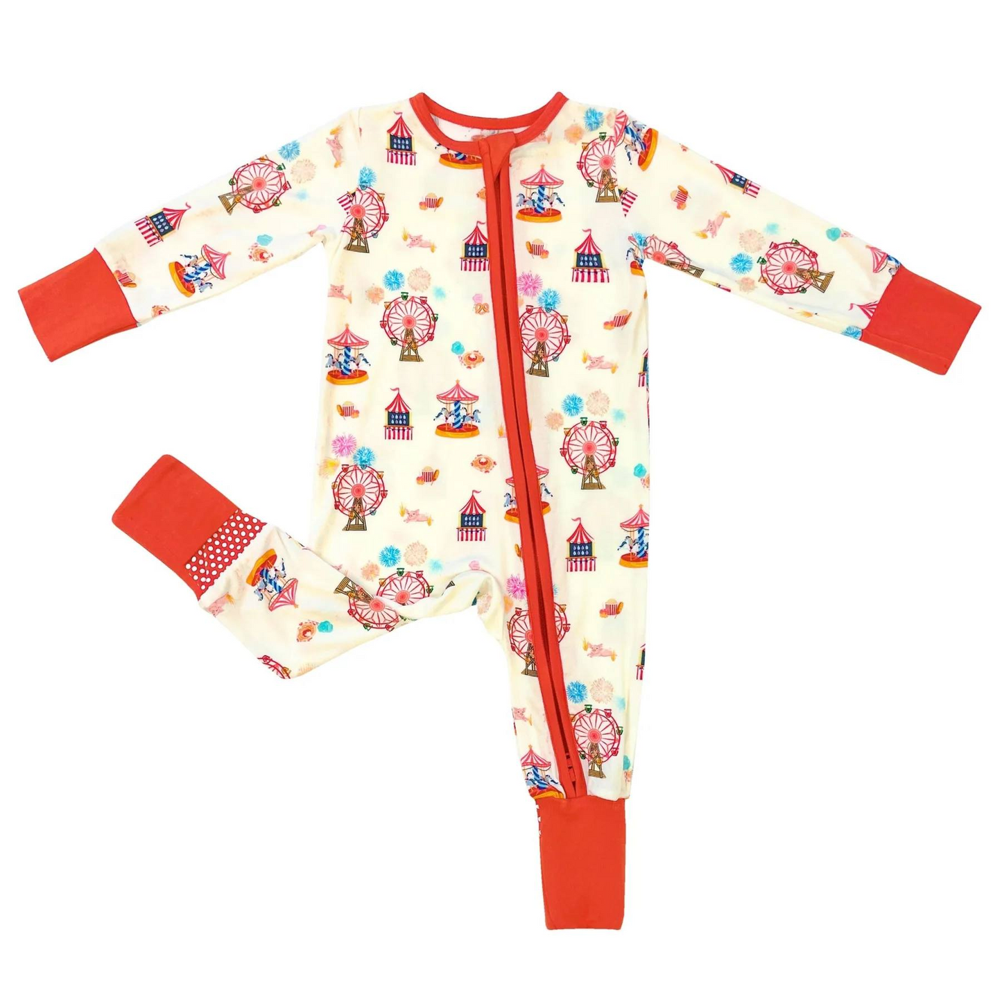 LR1554 Baby Boys Fair Circus Long Sleeve Romper Pre-order