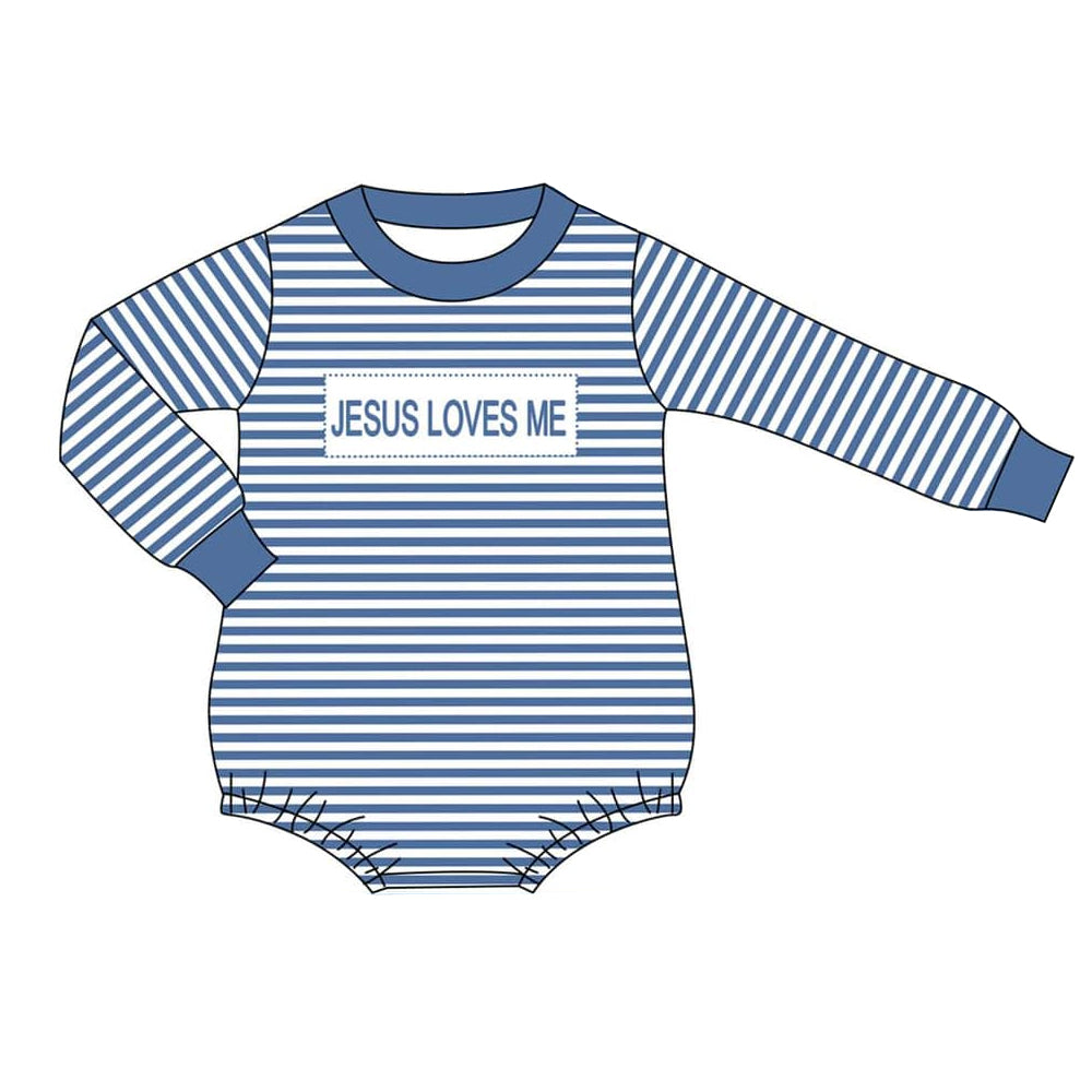 Baby Boys Romper Jesus Lvoes Me Pre-order