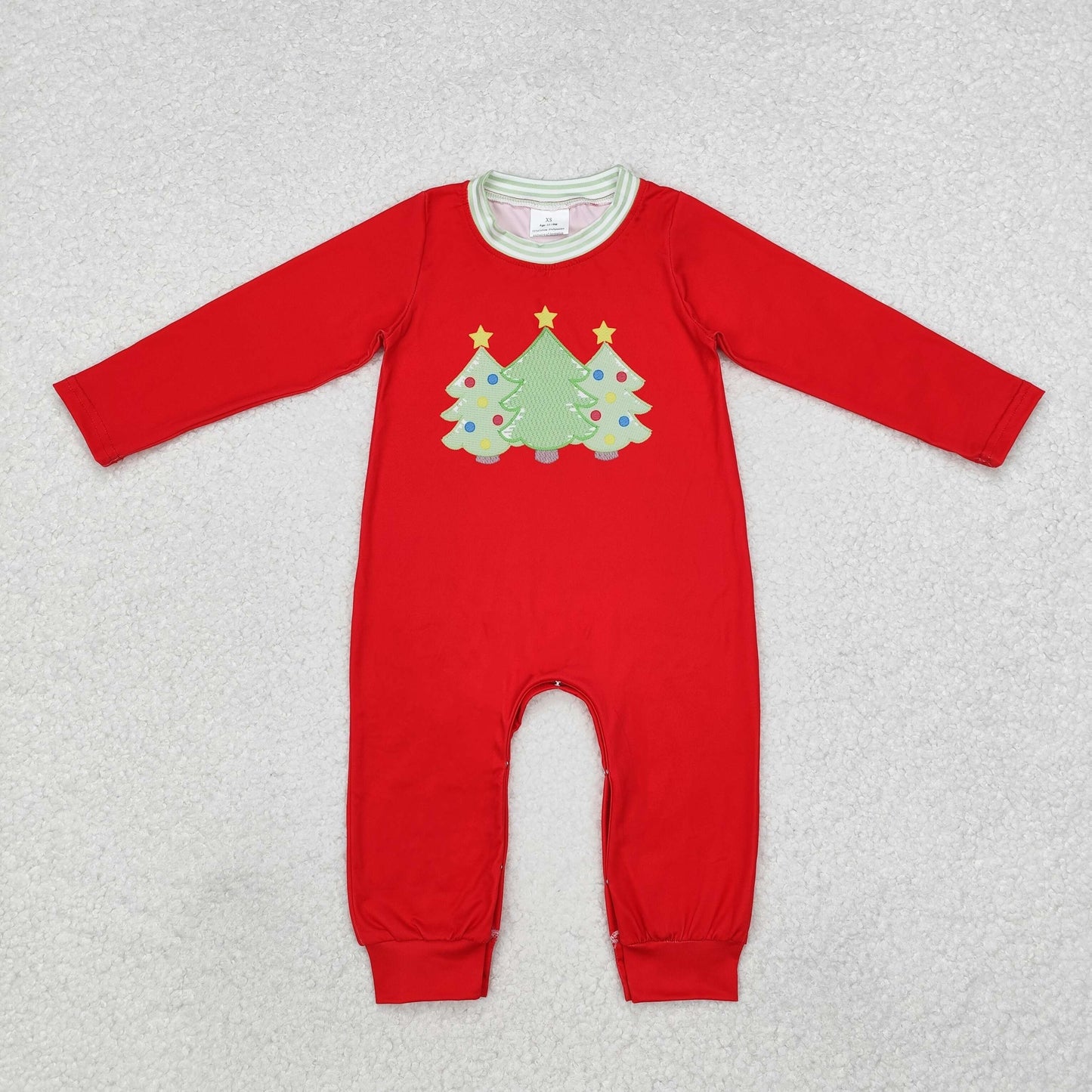 Toddler Girls Boys Sibling Christmas Tree Outfit and Romper