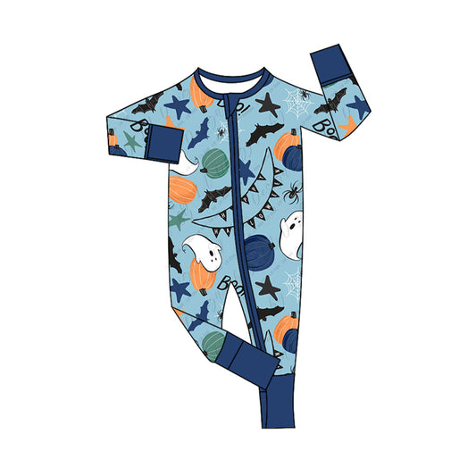 Baby Boys Halloween Pumpkin Ghost Romper Pre-order