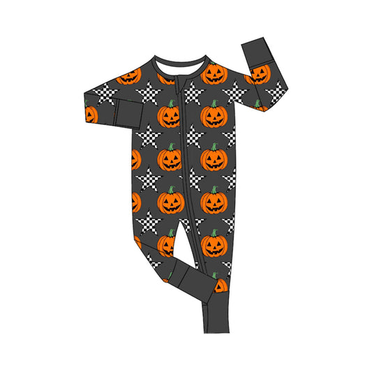 LR1599 Baby Boys Halloween Pumpkin Romper Pre-order