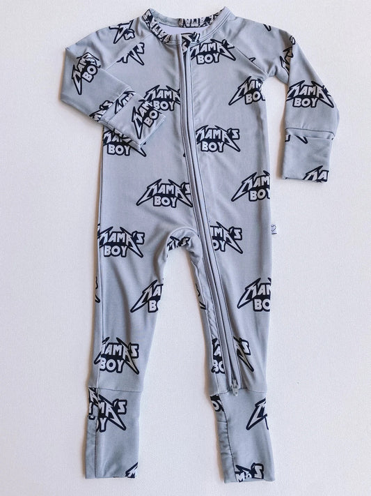 LR1750 Newborn Baby Mama's Boy Zip Romper Pre-order