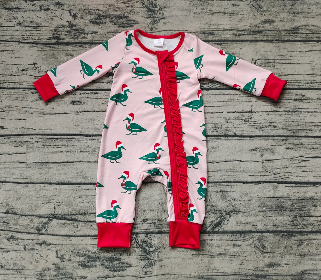 LR18612 Christmas duck girl romper Preorder