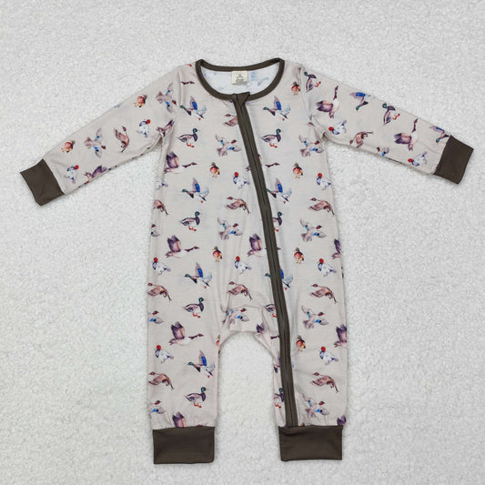 Baby Boys Mallard Duck Zip Romper