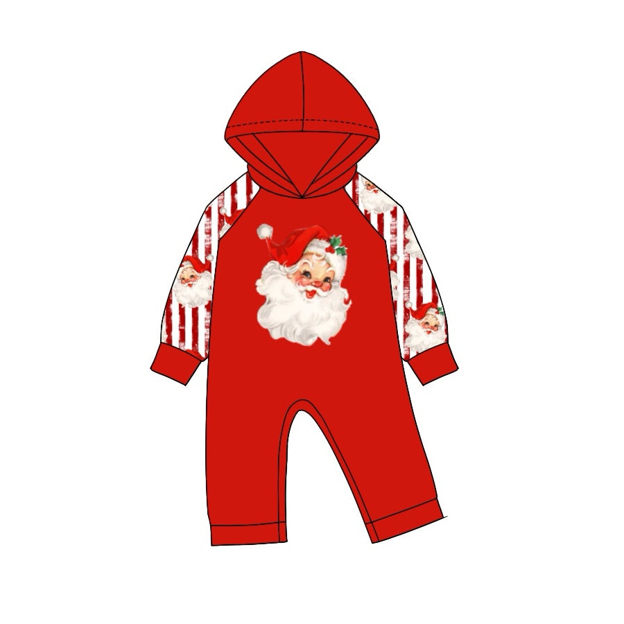 Newborn Baby Girls Christmas Santa Santa Romper Pre-order