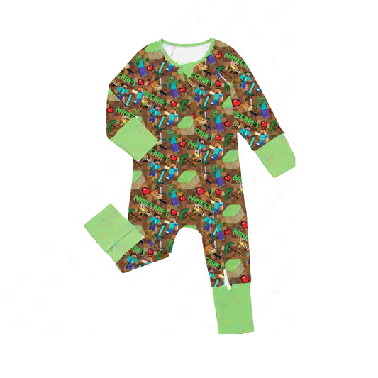 LR2083 Newborn Baby Boys Game Romper Preorder