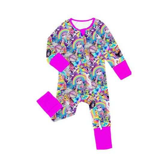 LR2085 Newborn Baby Girls Cartoon Animal Romper Preorder