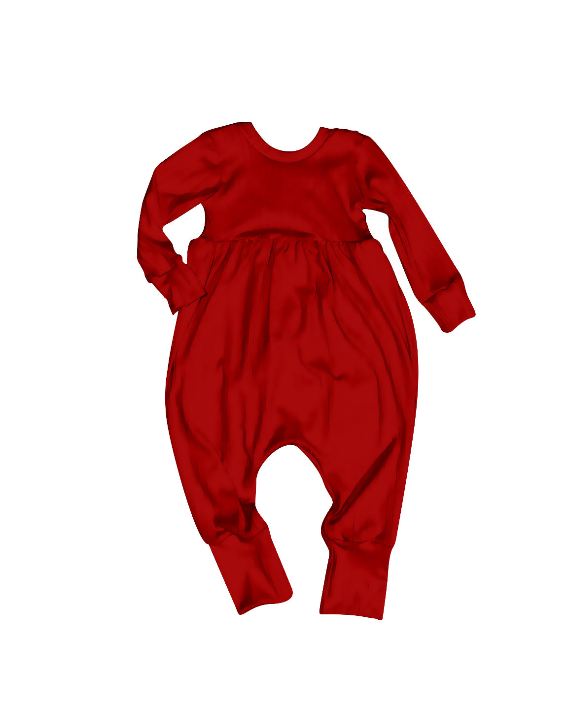 LR2087 Newborn Baby Girls Red Velvet Romper Preorder