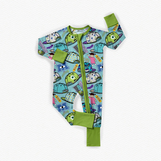 Sibling Baby Boys Cartoon Toy Cap Pajama set and Romper