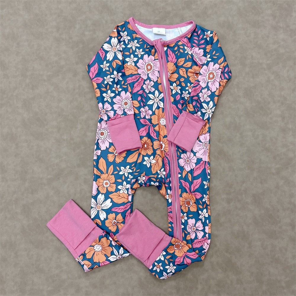 Fall Garden Dreams Girls Lounge Set matching romper