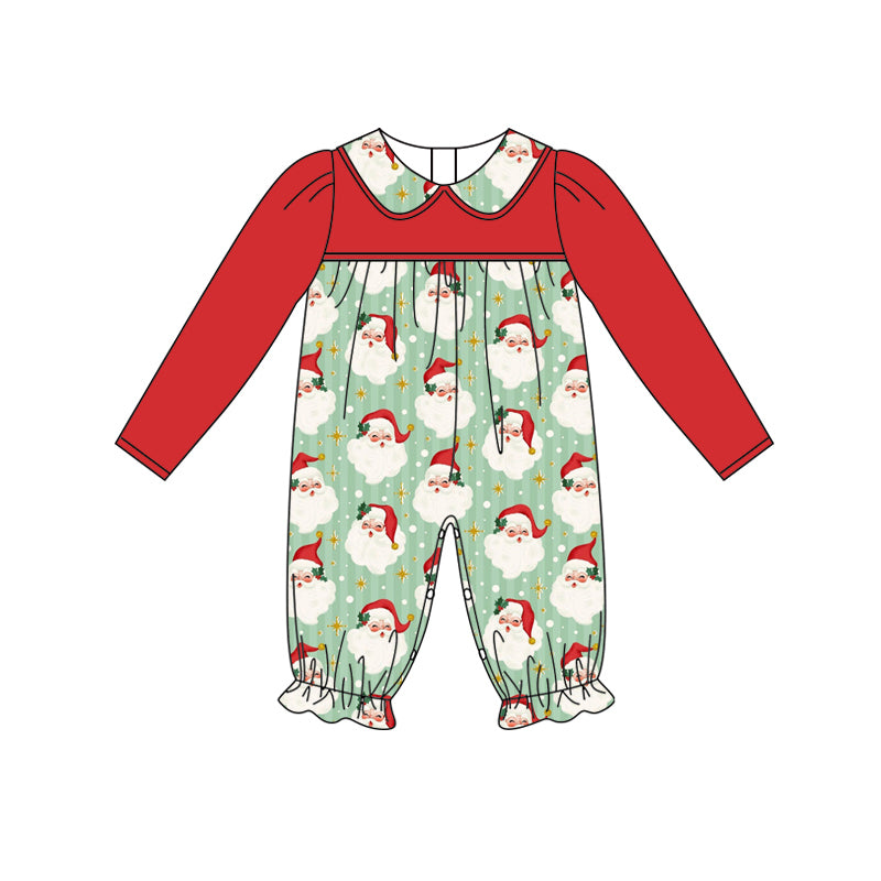 LR2277 Baby Girls Christmas Santa Romper Preorder