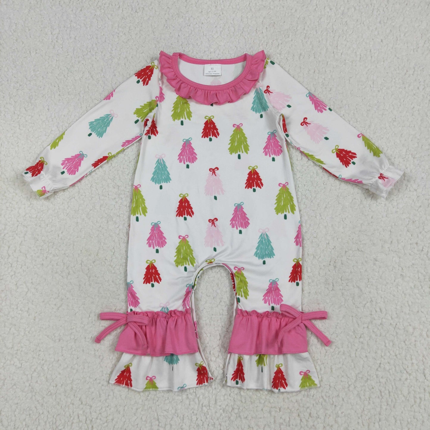 Sibling Kids Girls Christmas Tree Set and Romper