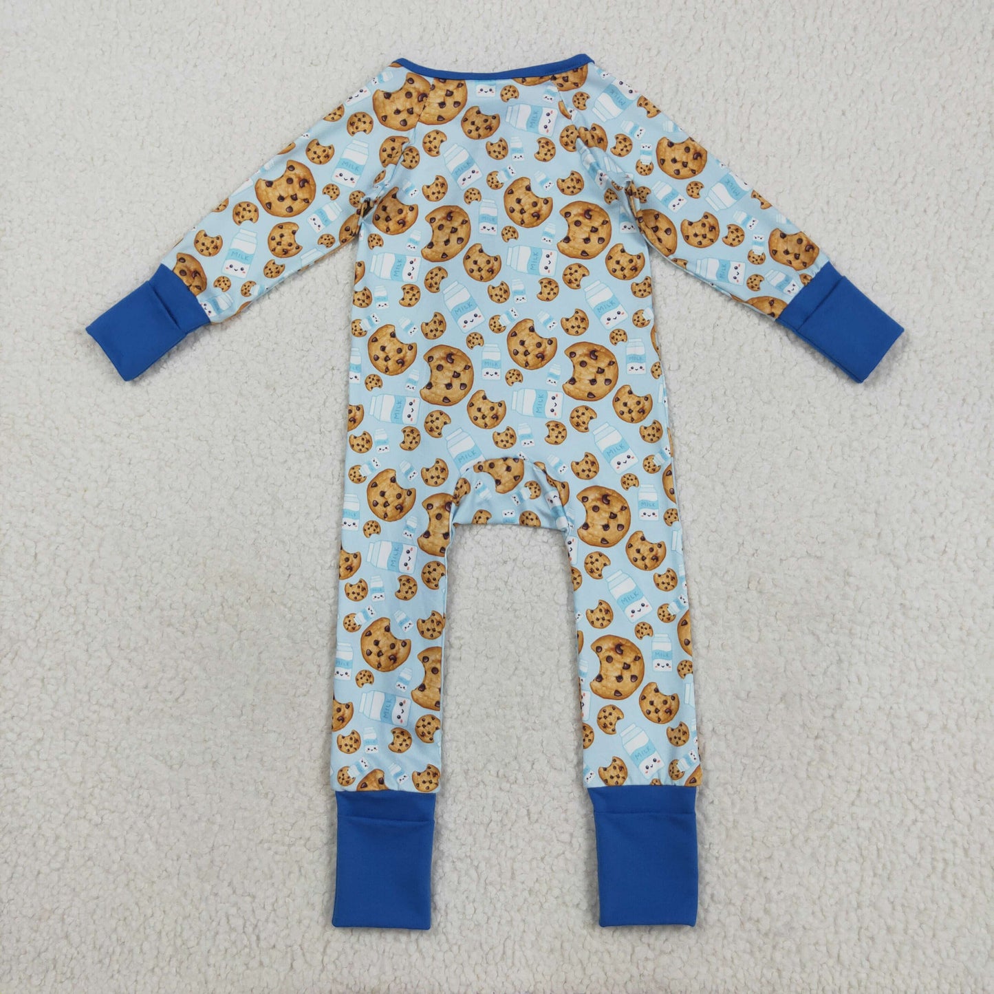 Baby Sibling Cake Milk Long Sleeve Zippy Romper