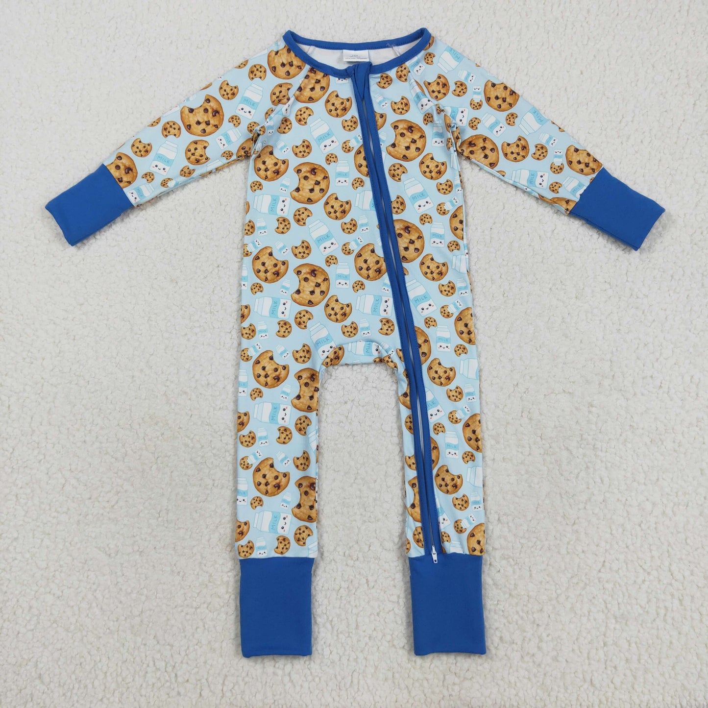 Baby Sibling Cake Milk Long Sleeve Zippy Romper