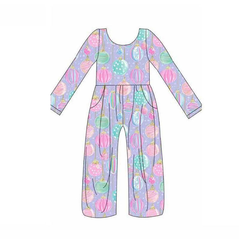 LR2827 Baby Girls Christmas Light Long Sleeve Jumpsuit Preorder