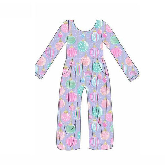 LR2827 Baby Girls Christmas Light Long Sleeve Jumpsuit Preorder