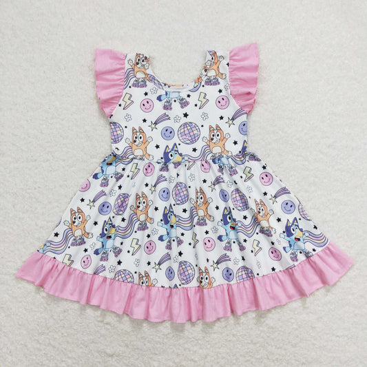 Baby Girls Cartoon Dog Disco Dress