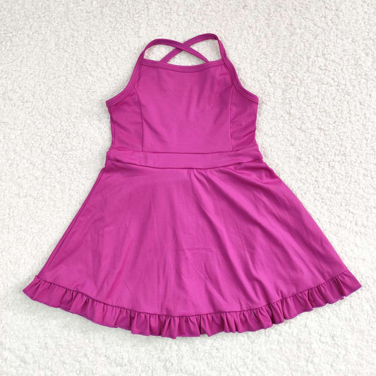 Baby Girls Burgandy Sport Dress Acive Wear