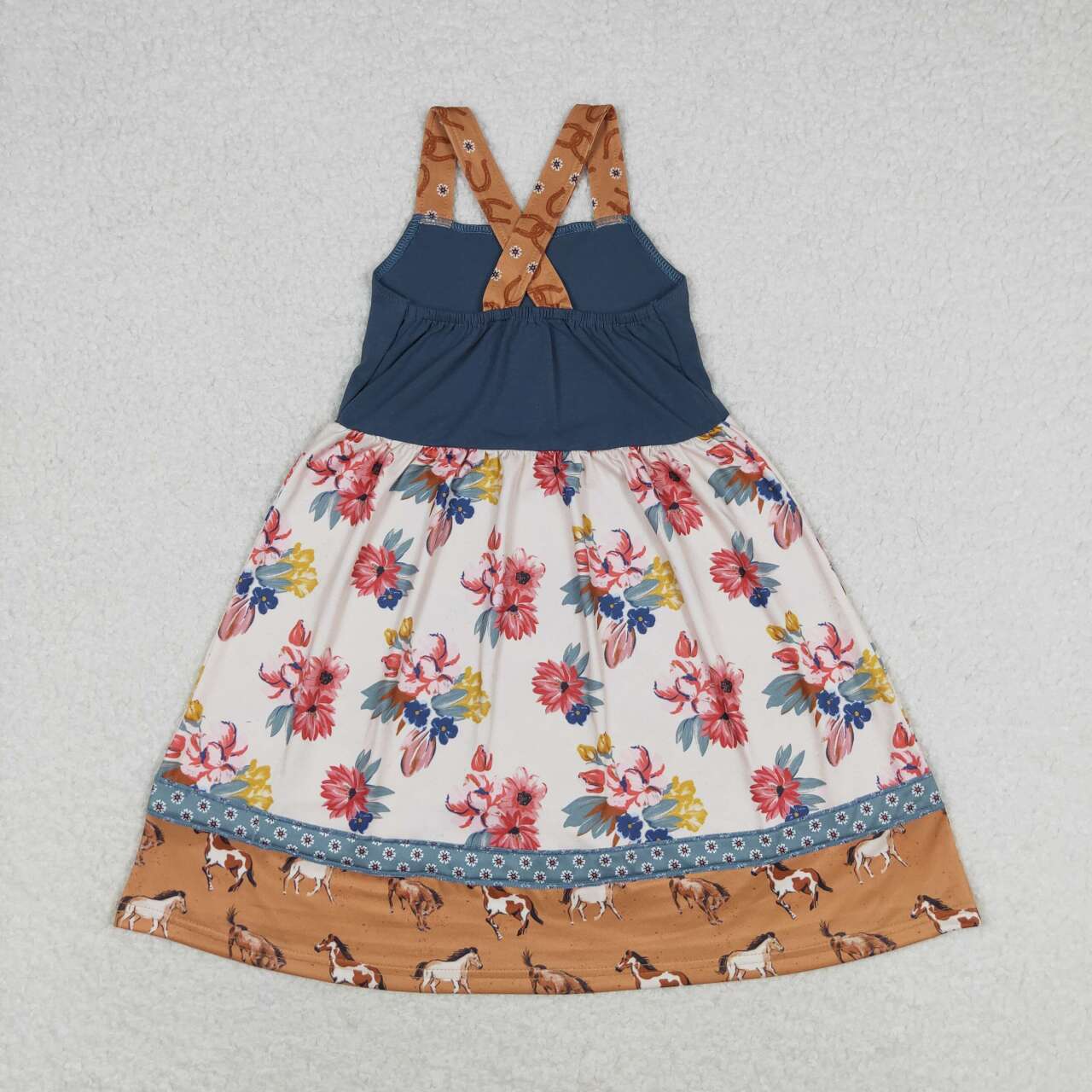 Baby Girls Summer Vintage Western Flower Dress