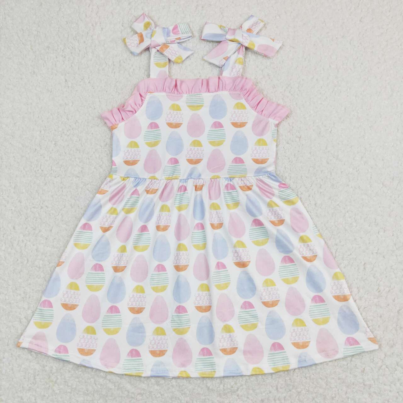 Baby Girls Easter Colorful Egg Strap Dress