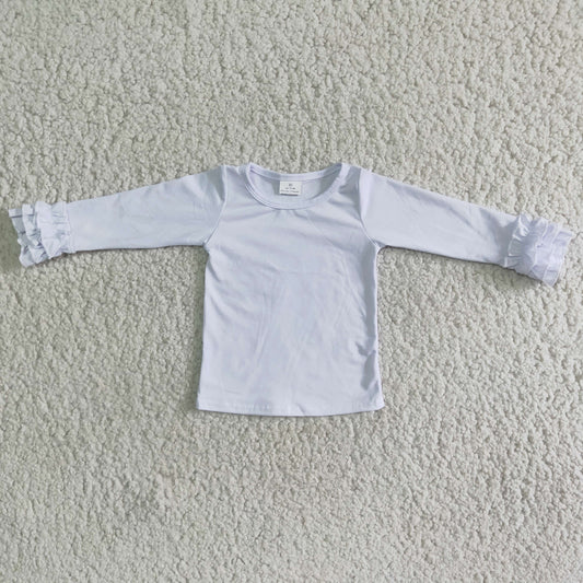 Soft Cotton White Color Icing Shirt Top