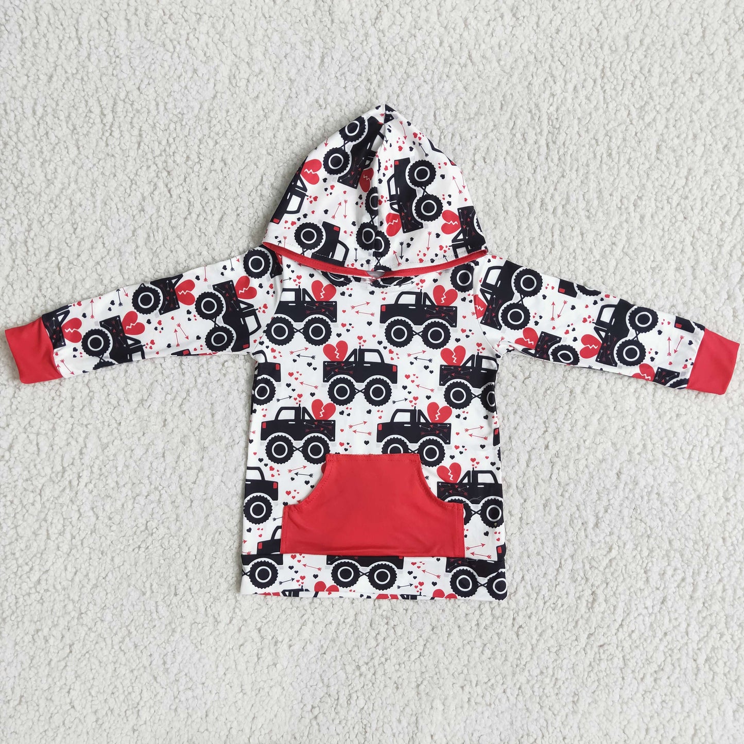 Boys Valentine's Day Hoodie Top