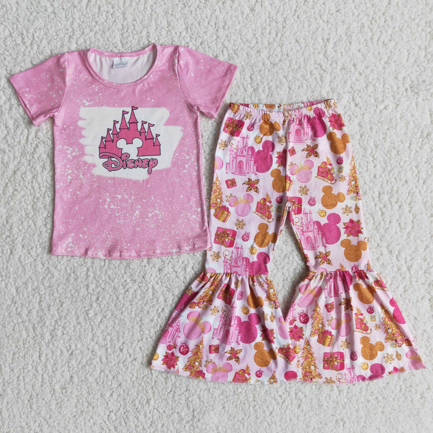 Cute Girls Pink Cartoon Set