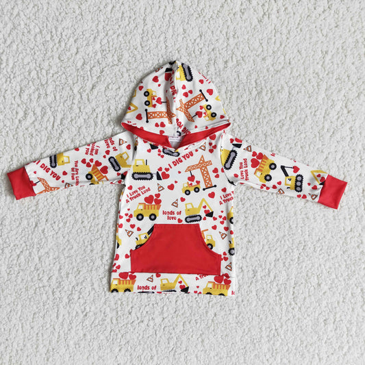 6 A27-19 Boys Valentine's Day Hoodie Top