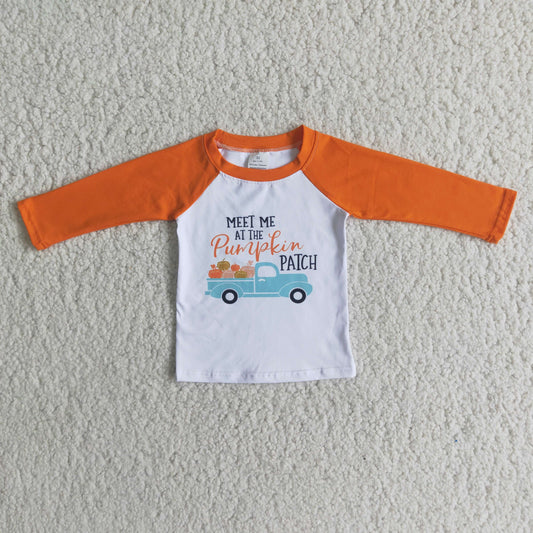 Pumpkin Boys Long Sleeve Shirt Orange