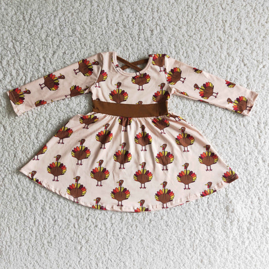 Thanksgiving Turkey Twirl Dress