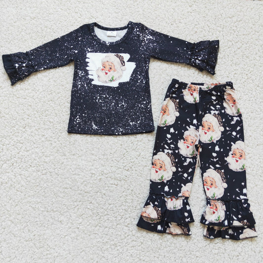 Baby Girls Christmas Santa Black Set On Sale