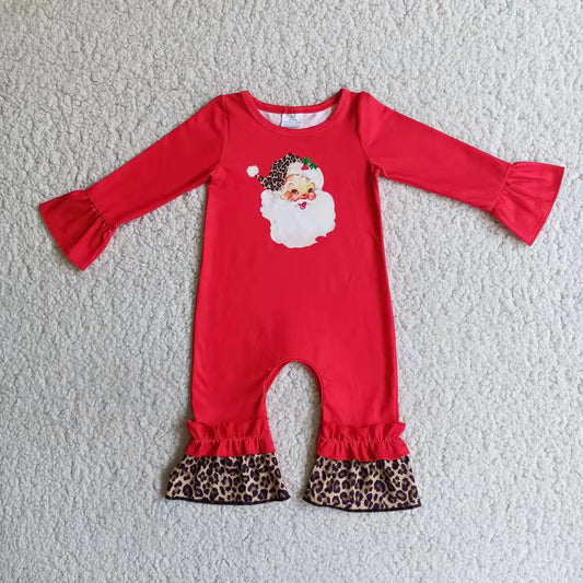 Red Color Christmas Santa Romper On Sale