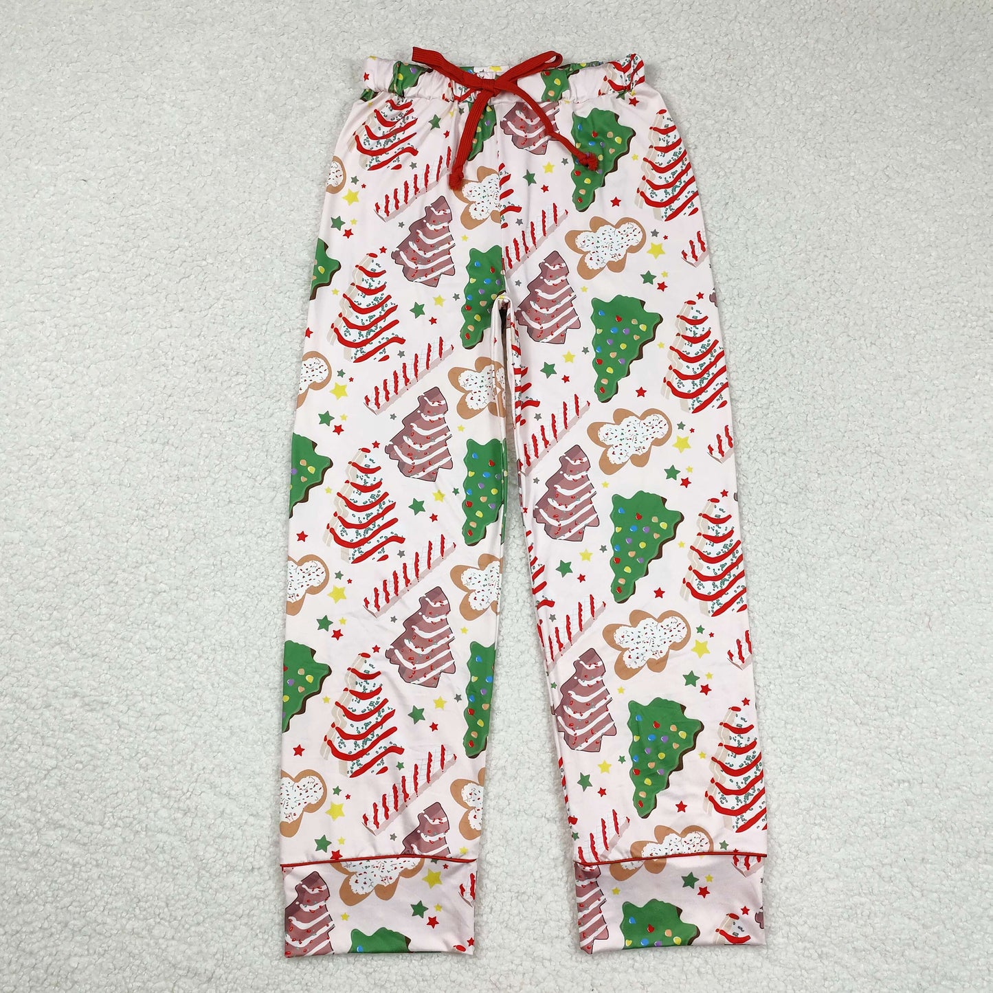 Adult Women Christmas Cake Striped Pants